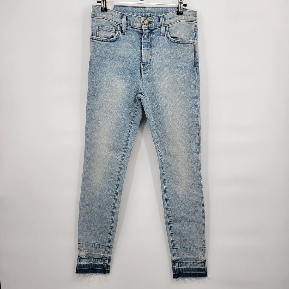 Current Elliot The high Waist Stiletto Jeans Raw Hem Joey Vintage 27 Womens